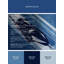 Tapis bleu et bleu marine délavé à la machine Bracondale-2109649351