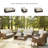 Estill Swivel Wicker Outdoor Lounge Chair
