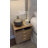 Nightstand With Charging Station USB Port Led Lights And 3 Storage Drawers-563277618