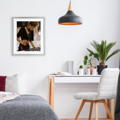 Speaking Through Music DJ Framed Print Under Glass, design by Franklyn Gregory