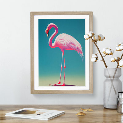Solo Flamingo - Single Picture Frame Print