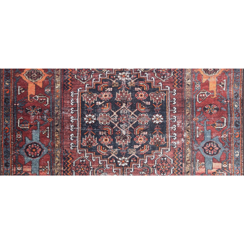 Elegant Hall Carpet (2.5 x 7.5 ft), 100% Polyester, 1.1 lbs/sq ft | 4 mm Pile Height, Recycled Poly Cotton Underside | Machine Washable, Eco-Friendly | Perfect for Entryways, Living Rooms & Hallways