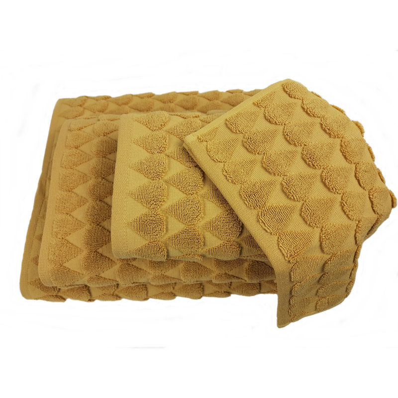 Teardrop Towel Multi-Size Bale, Ochre, Bath Towel - 1 Pack