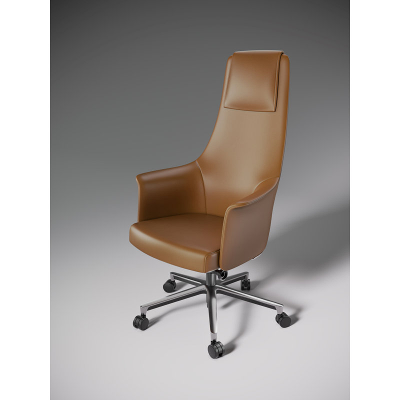 Bolo Swivel Executive Chair, Saddle