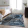 Premium Machine Washable Cerrito AMF503 Blue Rug