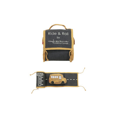 Ride & Roll Toy School Bus Set