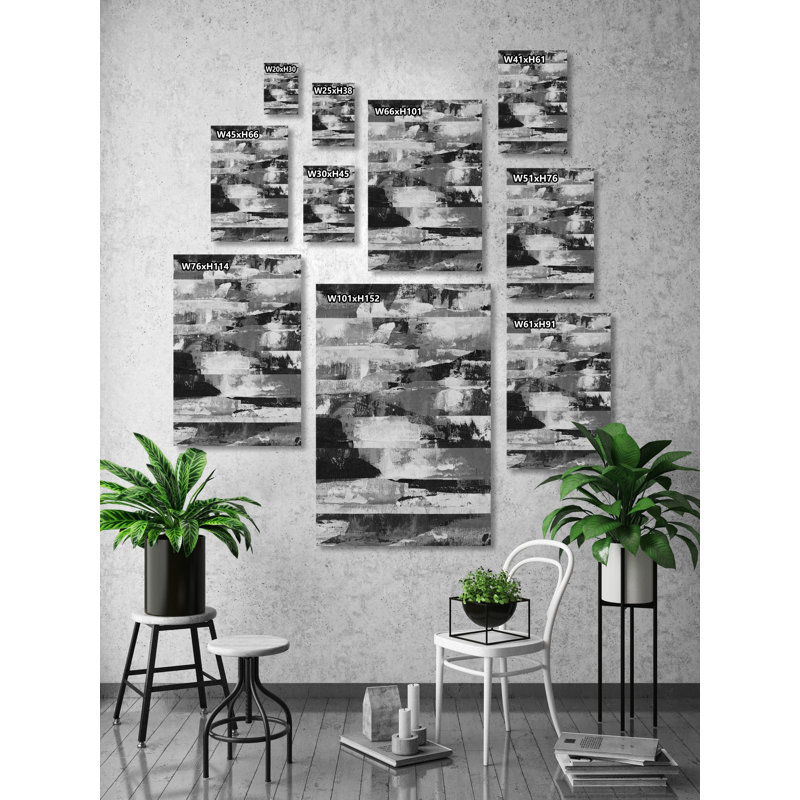 Striking Contrast by Marmont Hill - Wrapped Canvas Painting, 152cm H x 101cm W x 3.81cm D
