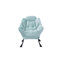 Fauteuil de salon moderne en tissu de coton, fauteuil de détente contemporain-842943907