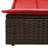  Patio Double Sun Lounger Brown PE Rattan Double-662091481-662091482