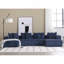 Canapé modulaire 133,45 po, canapé en U, méridienne, tissu rayé, canapé 4 places rembourré pour le salon, canapé combiné libre (velours côtelé)-2094394049