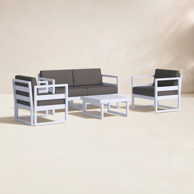 Lane 4-Person Patio Conversation Set with Acrylic Cushions