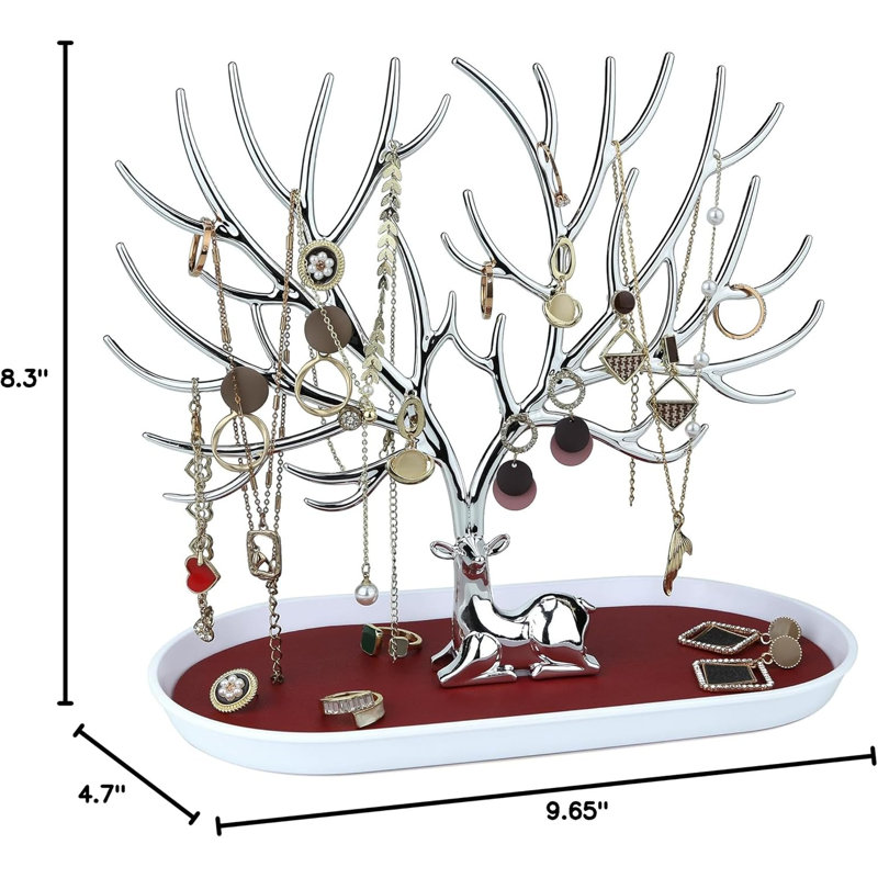 Jewellery Stand +, Silver