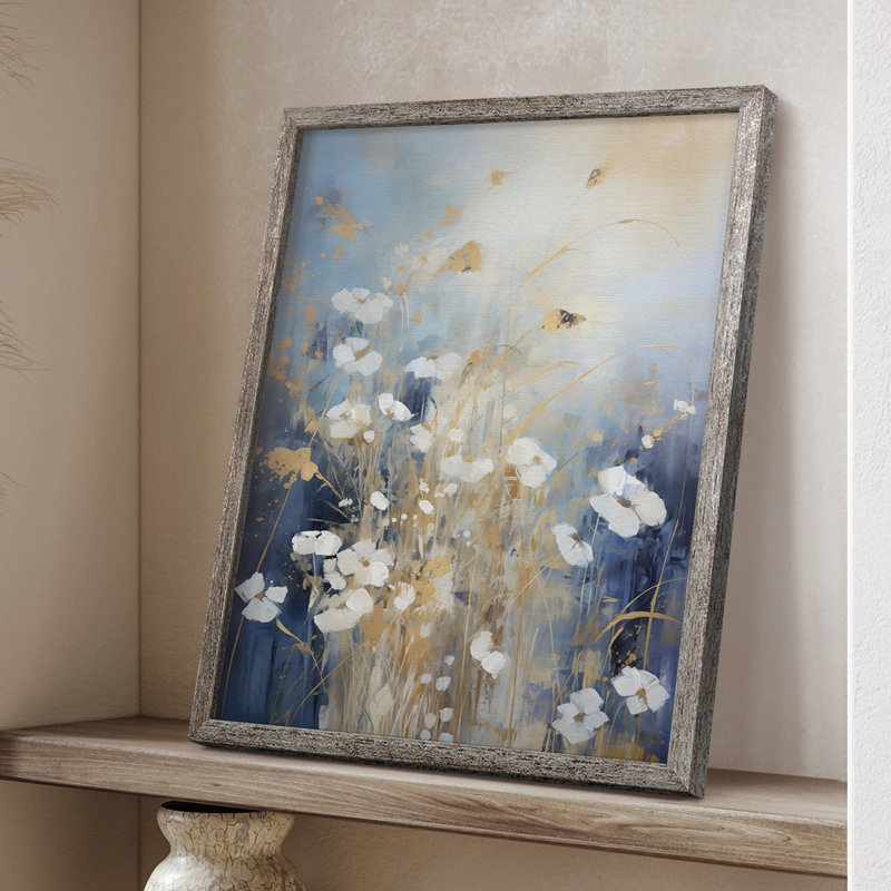 Impression encadrée FLORAL Series CECV - bois massif, H 11 po x l 9 po