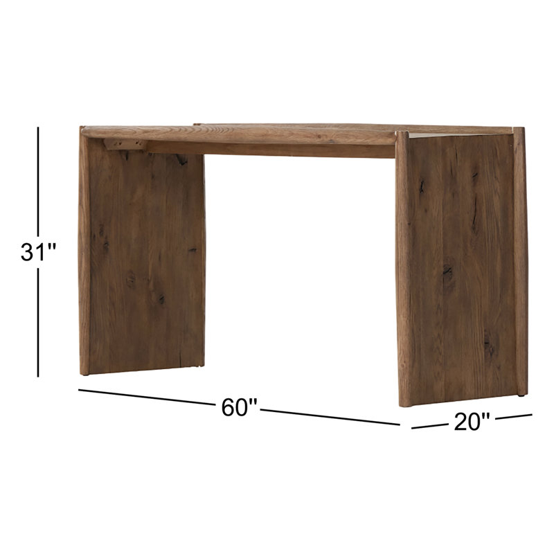 Glenview 60'' W Console Table, Weathered Oak