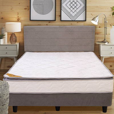Lit plateforme simple tapissier Tibbie