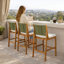 4 pièces Tabouret de bar d'extérieur en bois d'acacia massif et osier tissé-954991993-954991991
