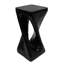 Table d'appoint d'extérieur, table de bout en forme de torsion, table d'appoint décorative, table de tabouret de jardin pour le balcon de la plage, côté piscine, béton léger, texture semblable au bois-1023890269