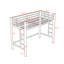 Metal Loft Bed with Guardrails-892129044
