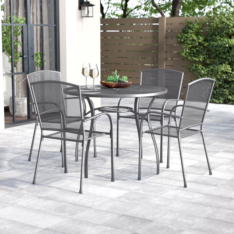 Greyleigh™ Armentrout Dining Outdoor Set Reviews 4 Person & - Round Wayfair 