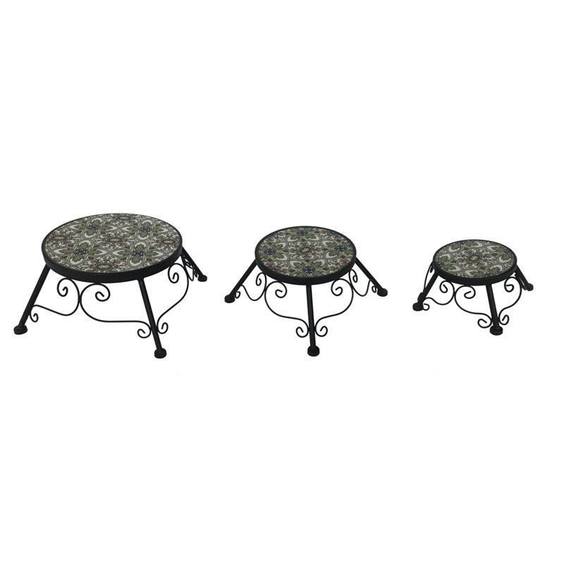 Supports pour plantes Santarosa à motif mosaïque assorti (paquet de 3)