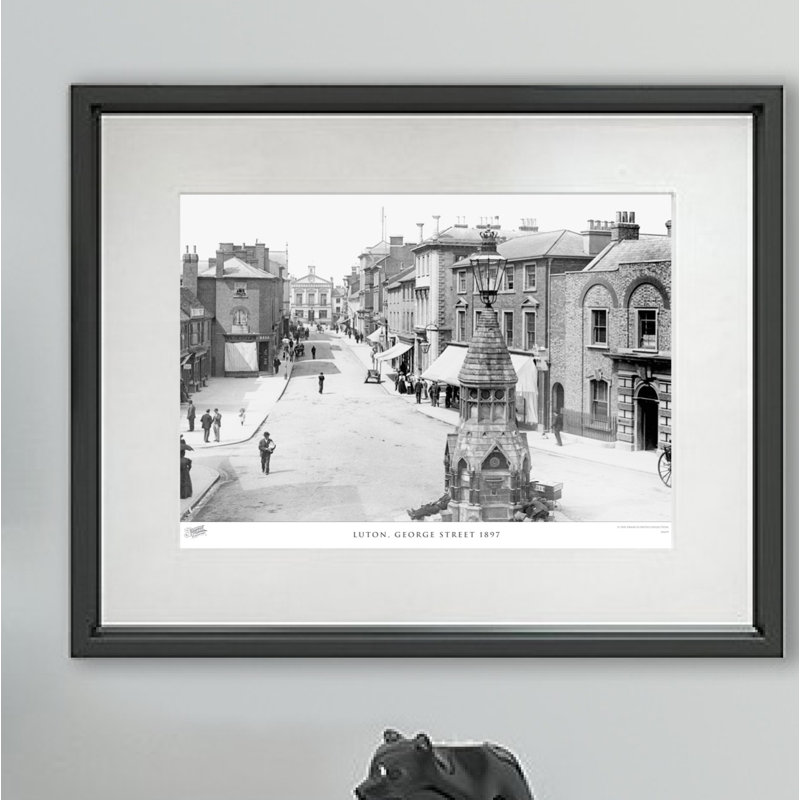 Luton, George Street 1897 - Single Picture Frame Print, 45cm H X 60cm W x 2cm D