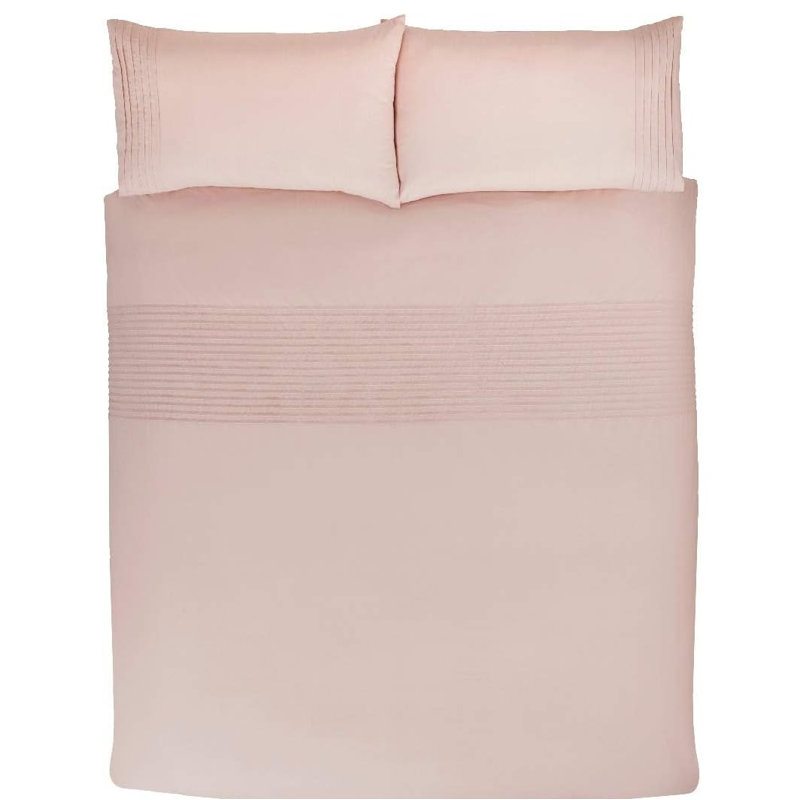 Cotton Blend Bedding, King Duvet Cover + 2 Standard Pillowcases, Pink