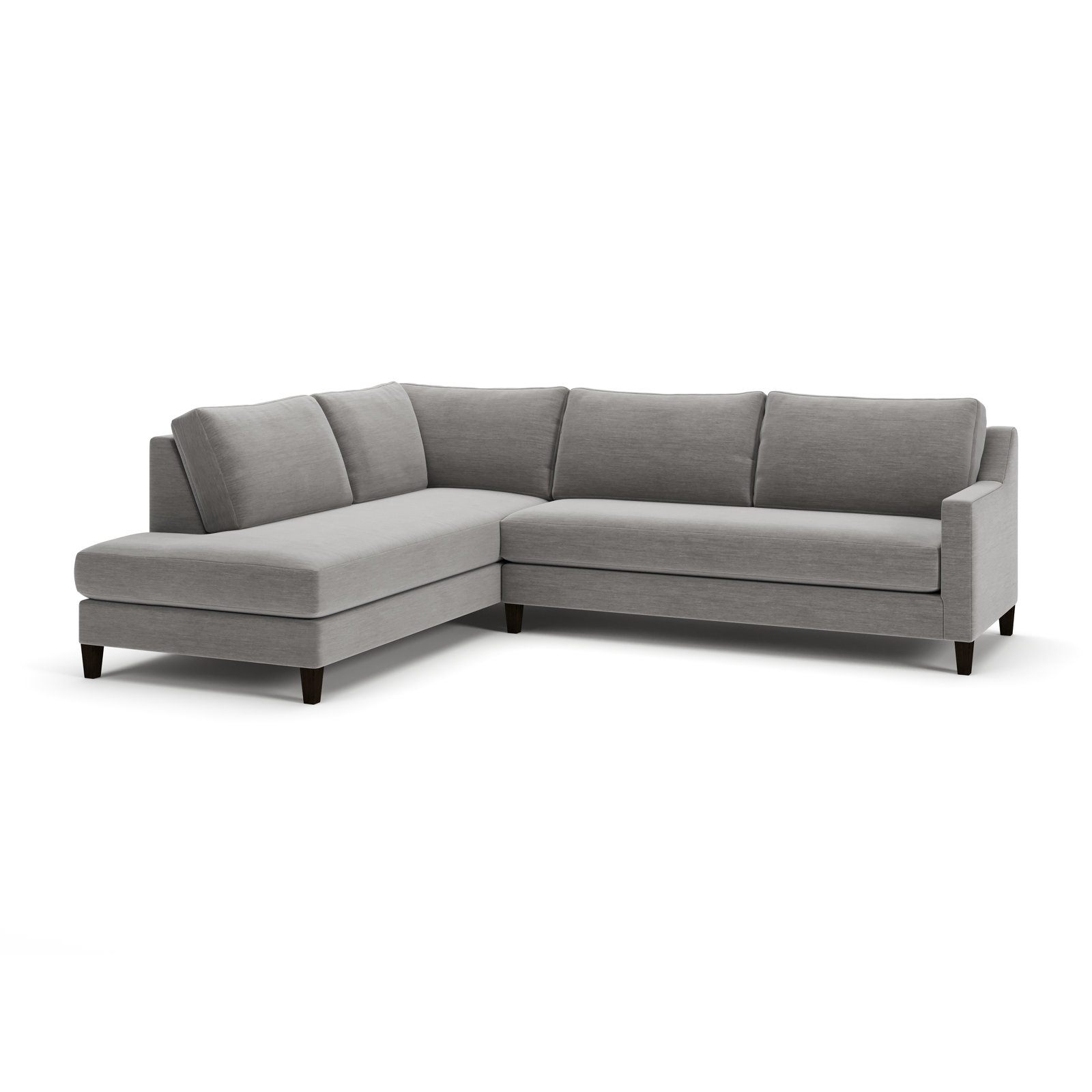 Marlowe Chaise Sectional, Evan Metal, Left Hand Facing