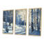«White Pine Tree In Winter Forest Panorama», ensemble de reproductions d'art mural paysage d'hiver-107200612-107200613