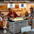 43" Rectangular Grey Open Weave Propane Fire Pit Table, 60000 , With Blue Glass Stones, Tempered Wind Guard, And 20Lbs Storage For Outdoor Parties Gas Removable - Rust Lid, Bohemian Style Deck-1063209457-1063209458
