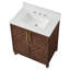 Meuble-lavabo simple 30 po avec plateau en pierre reconstituée Keiera-541735286