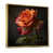 Toile avec cadre flottant or