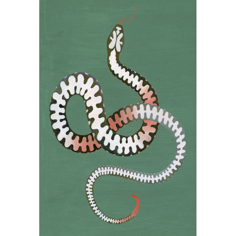 Serpent Shapes I - Wrapped Canvas Print, 46cm H x 30cm W x 3.8cm D