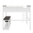 Queen Size Loft Bed With Desk,Open Shelf And USB Charging Station