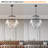 15-Black Stacked Dimmable Transparent Crystal Chandeliers