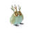 8"H Metal Owl Queen Statue Decor for Patio & Garden