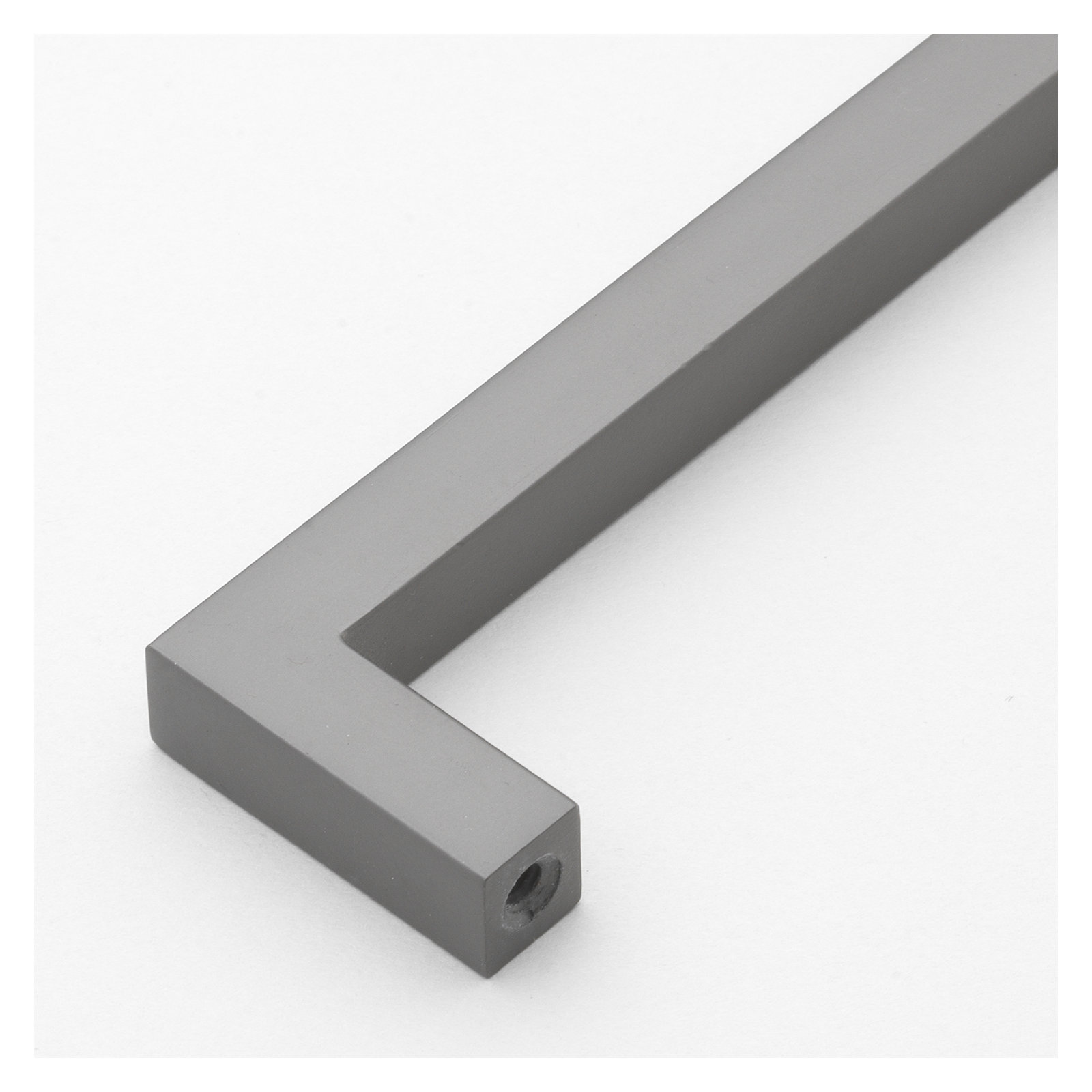 Kingston Collection Solid Square Bar Pull, Graphite, 5 1/16"