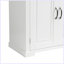 Armoire de rangement pour salle de bain avec portes et tiroir, plusieurs espaces de rangement, tablette réglable-1432401959