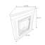 Beige Solid Wood Electric Fireplace-138150259