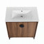 Meuble-lavabo autoportant de haute qualité avec rangement spacieux et finition lisse