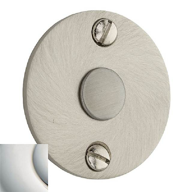 Nickel Round Modern Emergency Release Trim Rosette