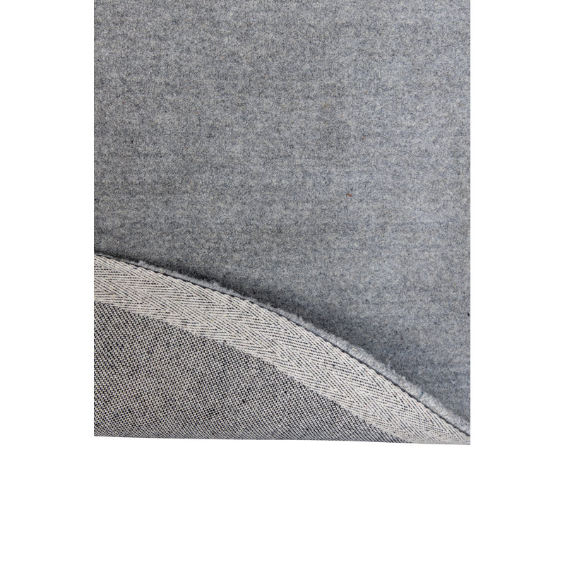 Geiser Hand Woven Wool Grey Indoor Rug, Round 202cm