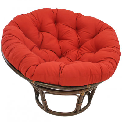 Fauteuil Papasan capitonné de 44 po de large Orndorff