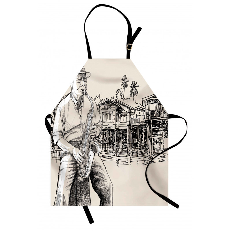 Tablier de musique jazz