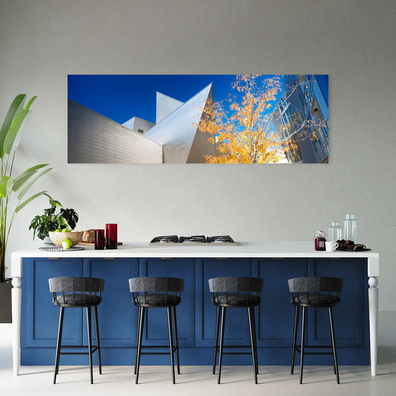 Low Angle View Of Skyscrapers Downtown Denver Denver Colorado USA by Dan Merkel - Wrapped Canvas Panoramic Print