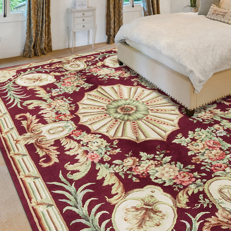 Savonnerie Wool Oriental Area Rug