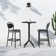 Farrah Square Bar Set With 2 Barstools