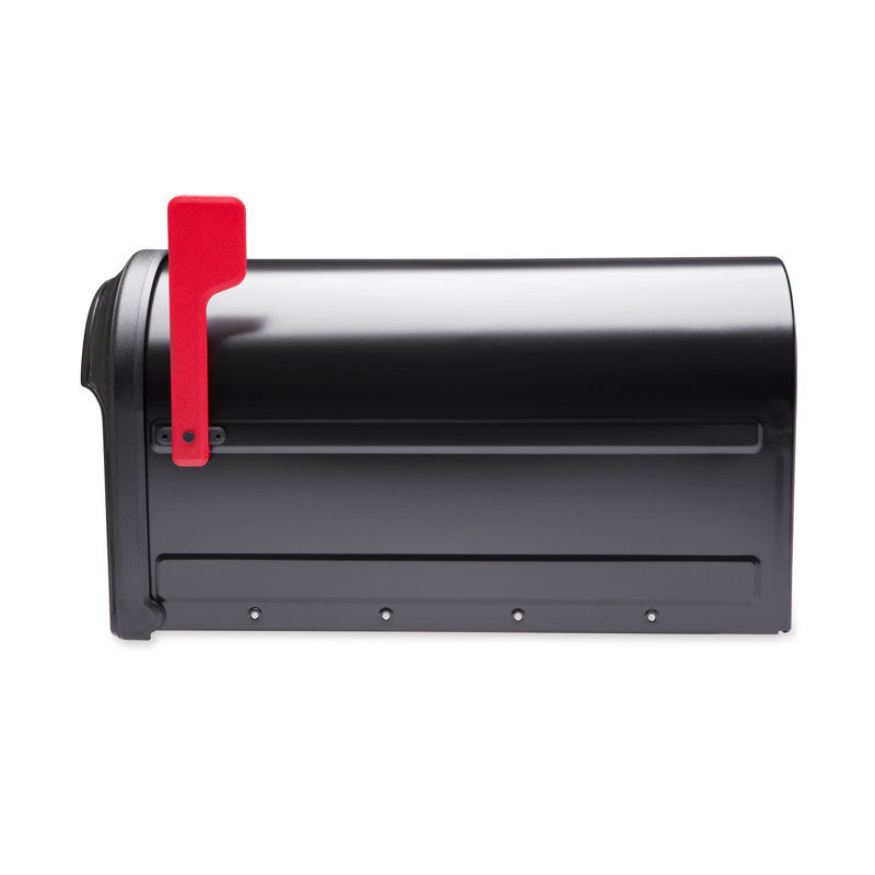 Barrington Post Mount Mailbox Black, Black