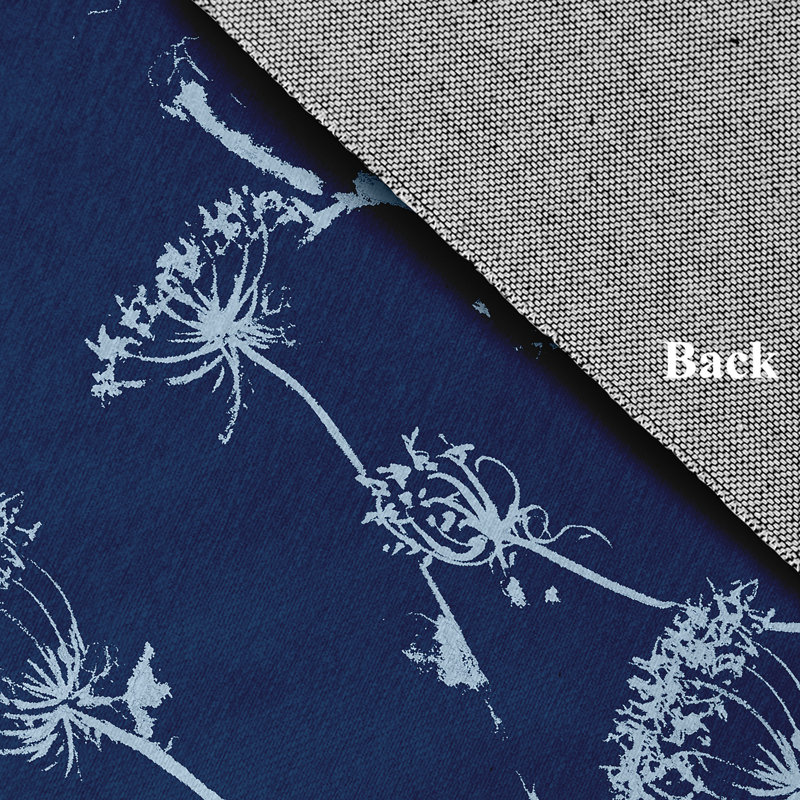 Tapis en chenille Windy Blossom - CRF1398BL47, Bleu marine