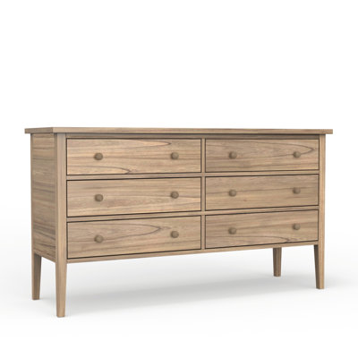 Bronwyn 60" W 6-Drawer Soft Close Double Dresser