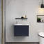 Meuble-lavabo simple mural 24 po avec plateau en résine 24 po